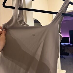 lululemon athletica Taupe Tank Top